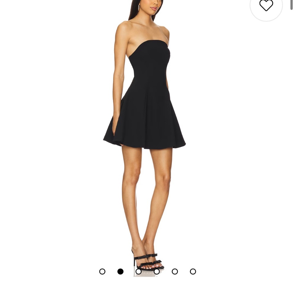 Amanda Uprichard Black Strapless Dress